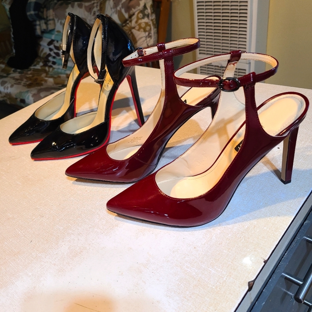 Shoes, 2 pair ,nine west, Highest heels